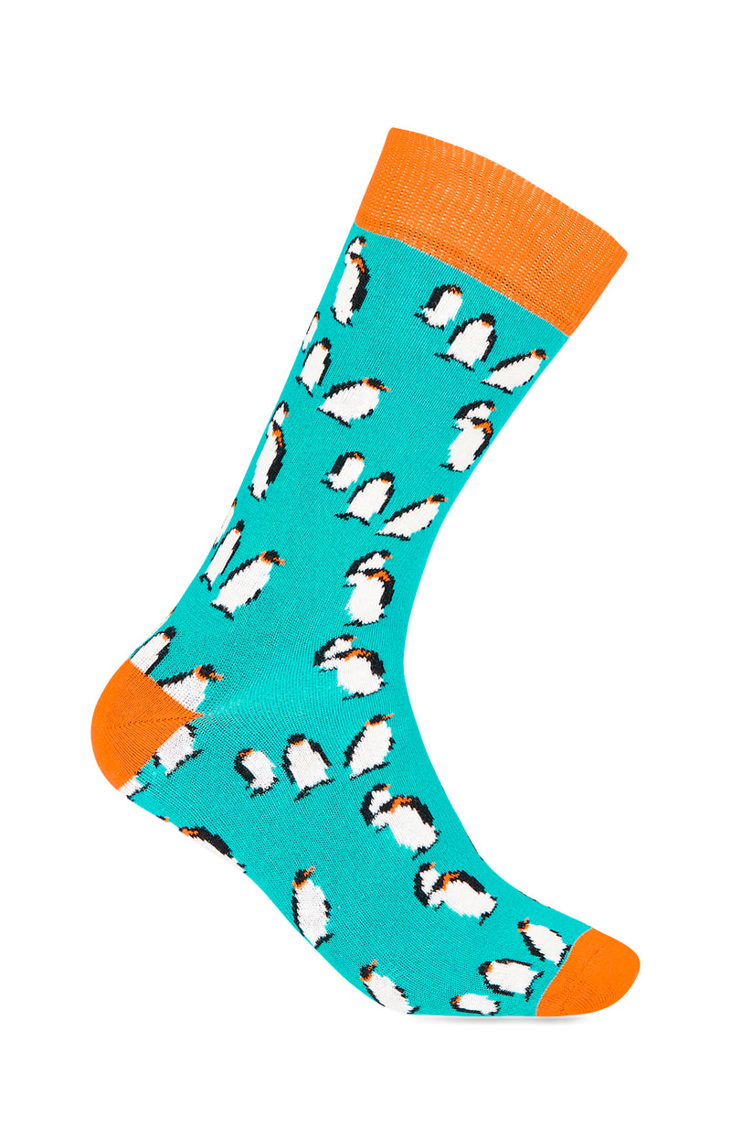 Chaussettes vert turquoise - Les Dago Pingouin