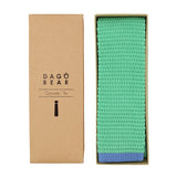 Cravate tricot verte et bleue