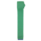 Cravate tricot verte et bleue