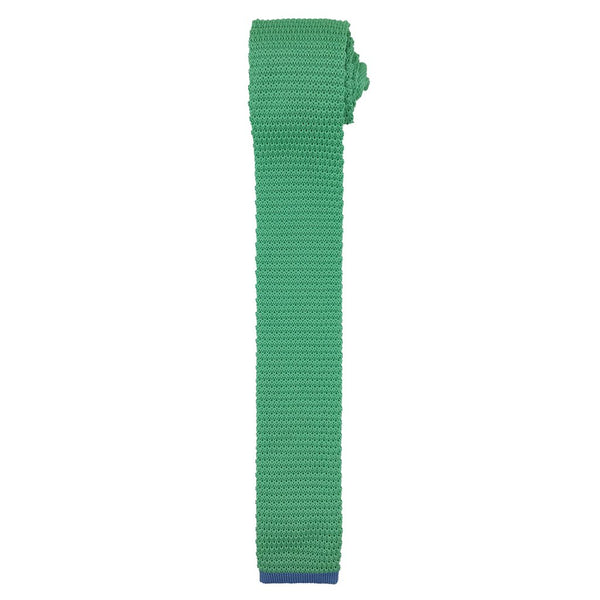 Cravate tricot verte et bleue