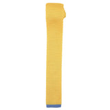 Cravate tricot jaune et bleue