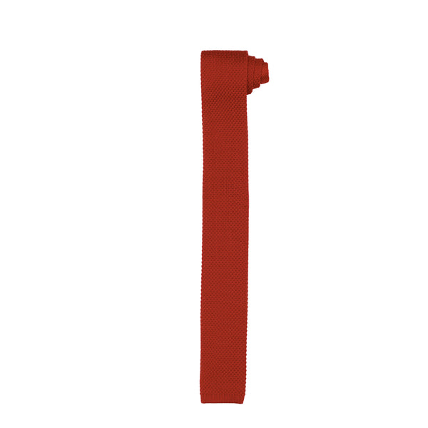 Cravate tricot rouge