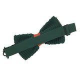 Noeud papillon tricot vert orange