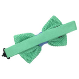 Noeud papillon tricot vert bleu
