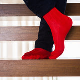 Chaussettes en fil d'écosse rouges
